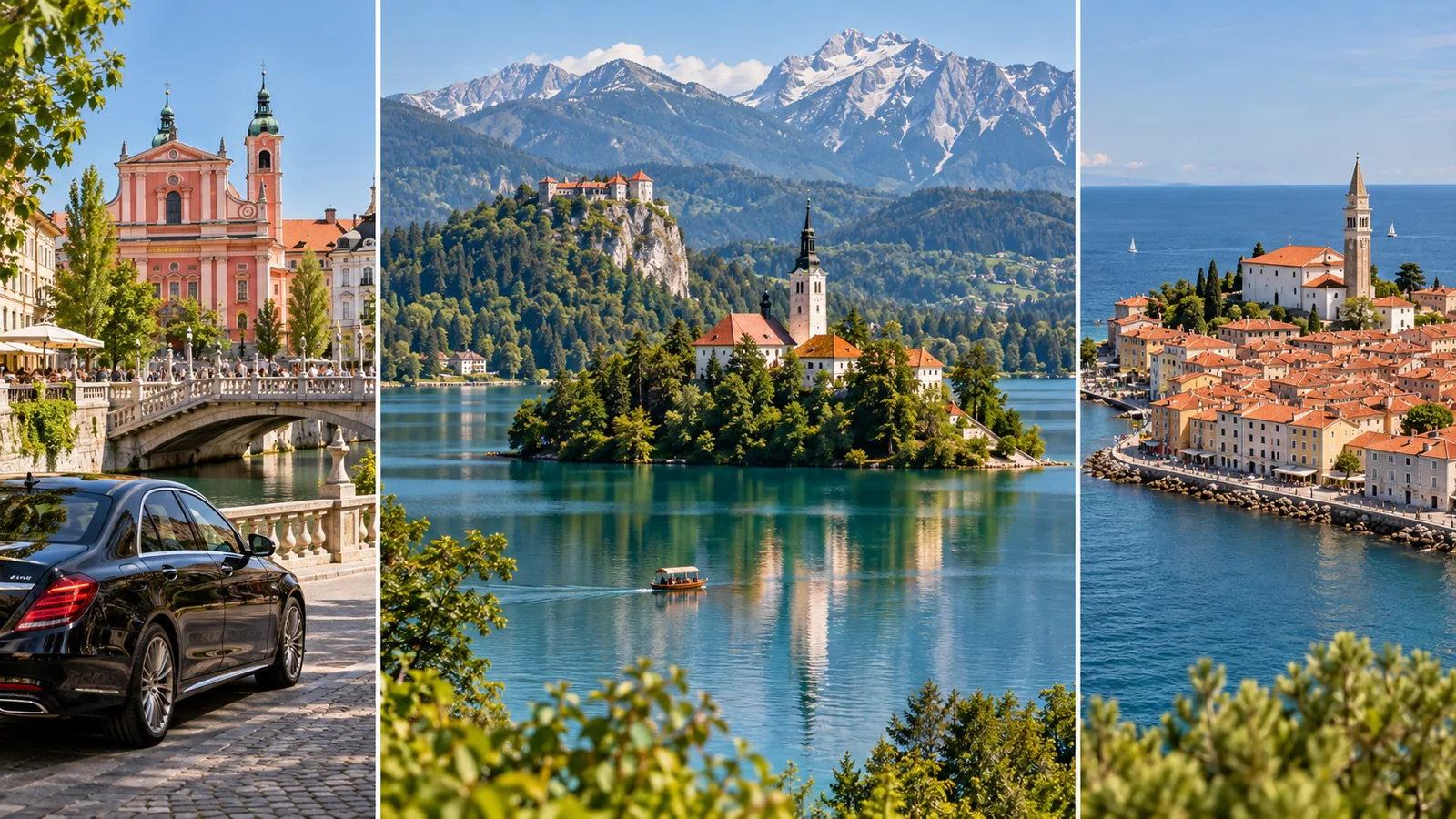 Ljubljana, Lake Bled and Piran: day trips from Trieste with a private driver